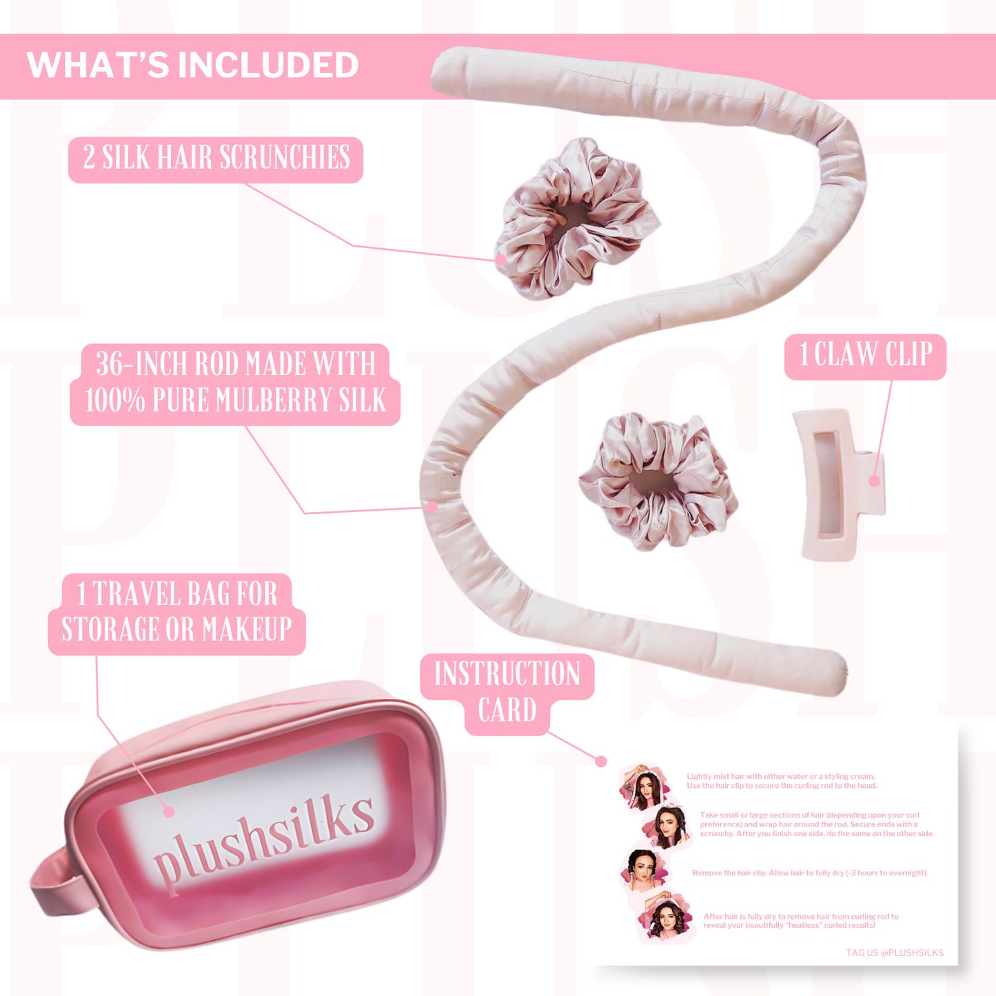 Plushsilks Heatless Hair Curler Kit™